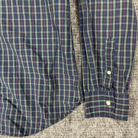 J Crew Shirt Mens Large Shirtings Tailored Fit Plaid Washed Business Casual‎ - Picture 3 of 9